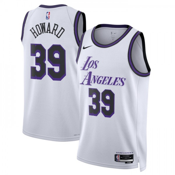 Los Angeles Lakers Trikot 22 Dwight Howard 39 Nike 2022-23 City Edition Weiß Swingman - Herren Los Angeles Lakers Trikot 22 Dwight Howard 39 Nike 2022-23 City Edition Weiß Swingman - Herren